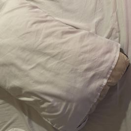 Used pillow and pillow case