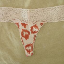Nylon Spotted Thong