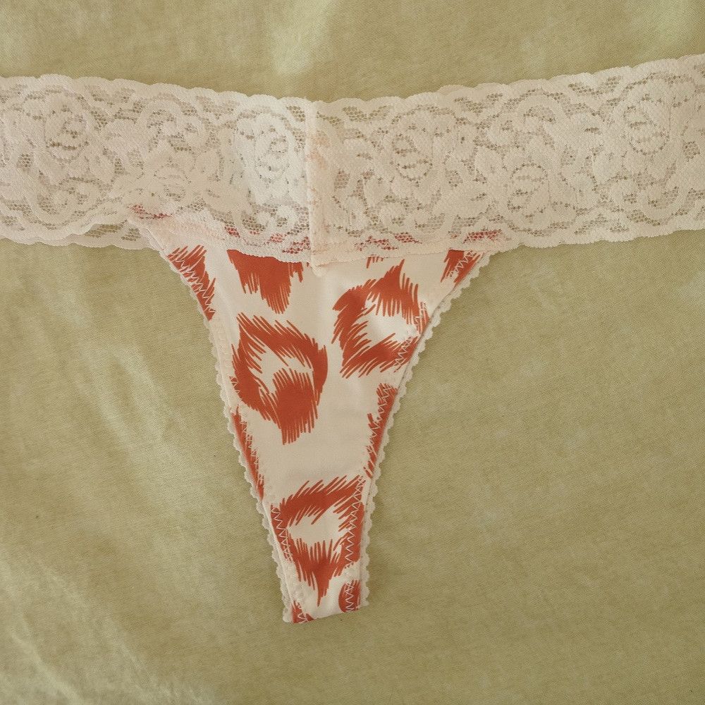 Nylon Spotted Thong