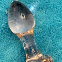 Glass butt plug
