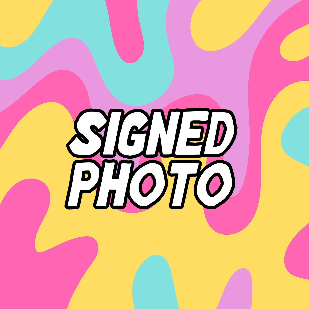 Signed printed photo