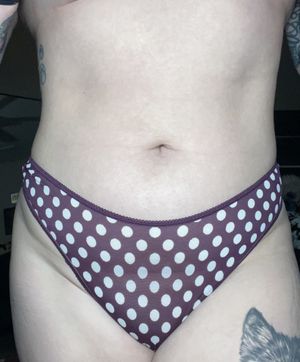 Polka dot thong