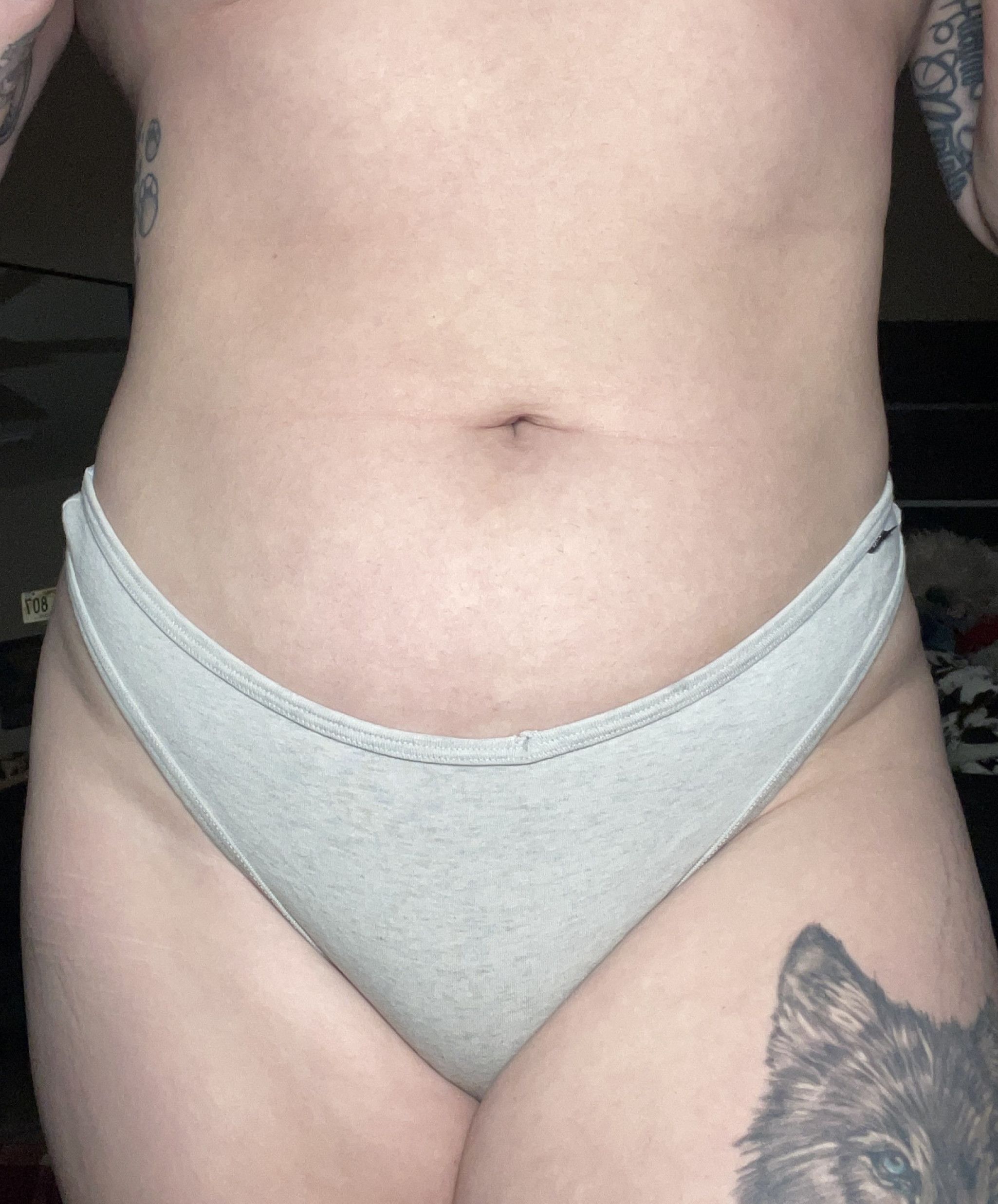 Grey thong