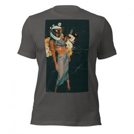 Astra Flowers tshirt asphalt gray