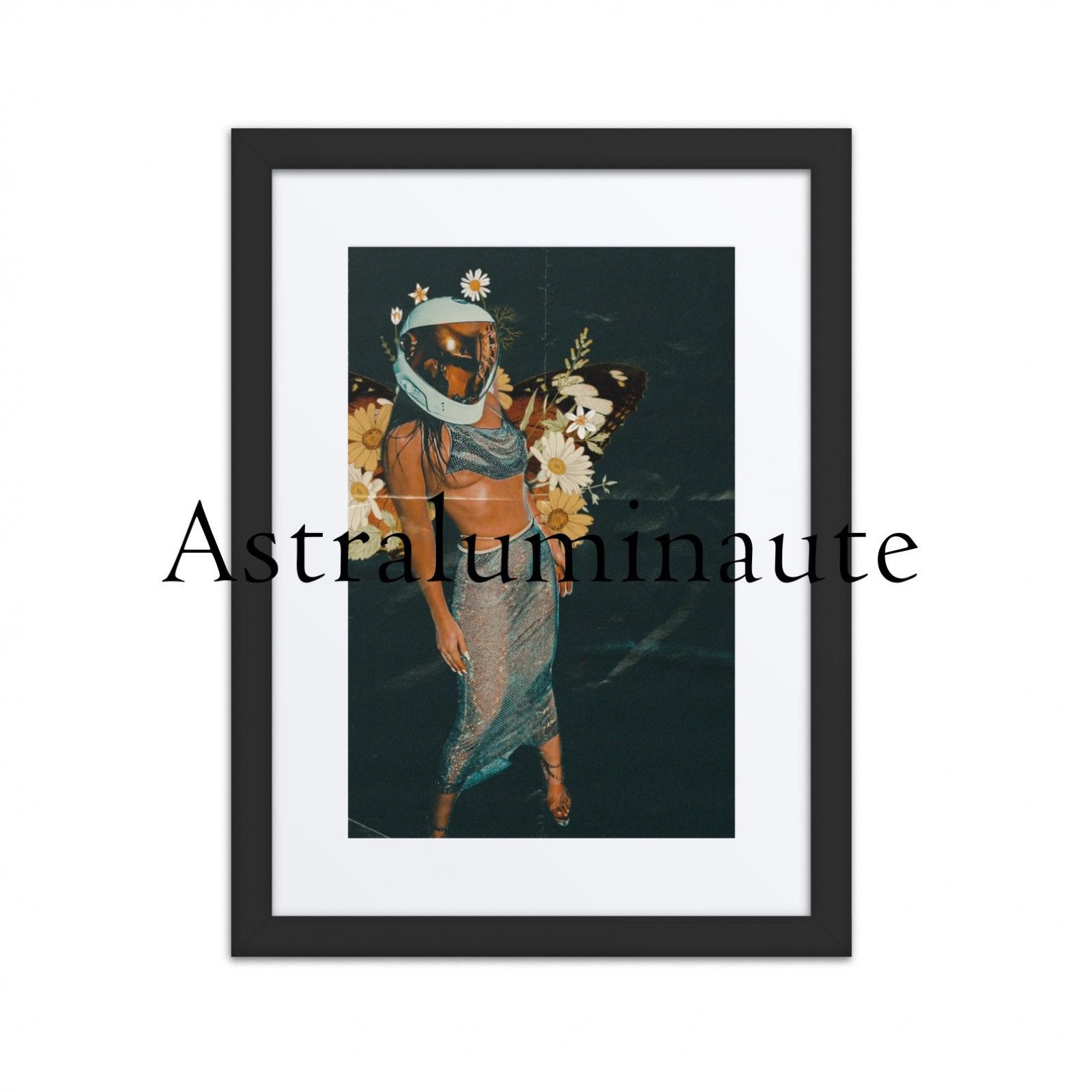 Astra Flowers Framed Print 12x16in