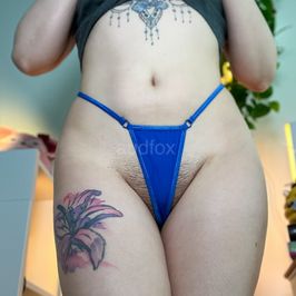 Blue G String Thong Panties
