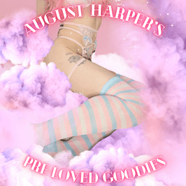 Worn Trans Theme Thigh High Socks