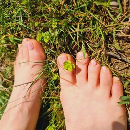 Grass and dirty Soles