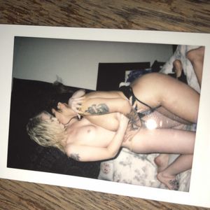 Ava and Marie Polaroid