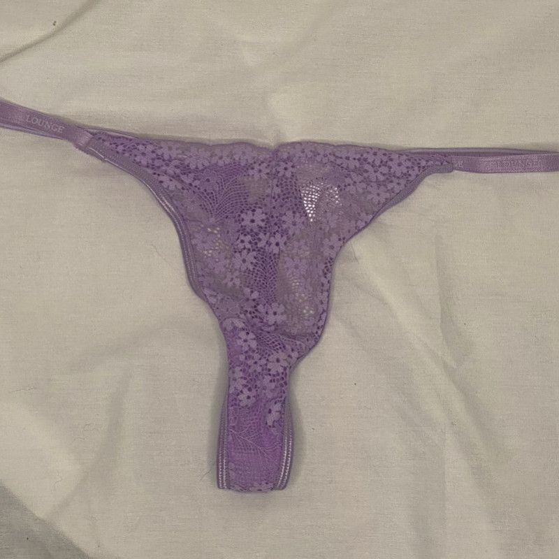Lacy Lavender Thong