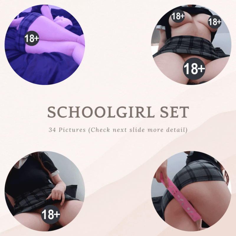 Schoolgirl picture set