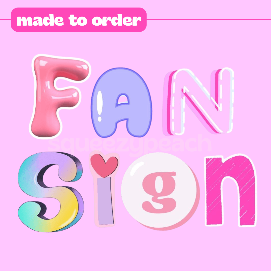 fan sign