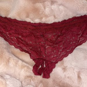 Open crotch thong