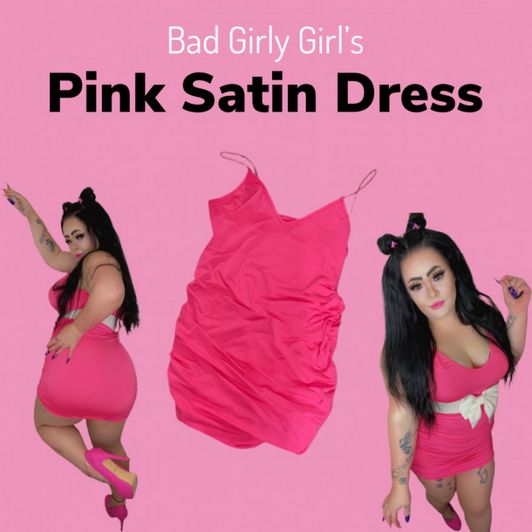 Pink Satin Dress