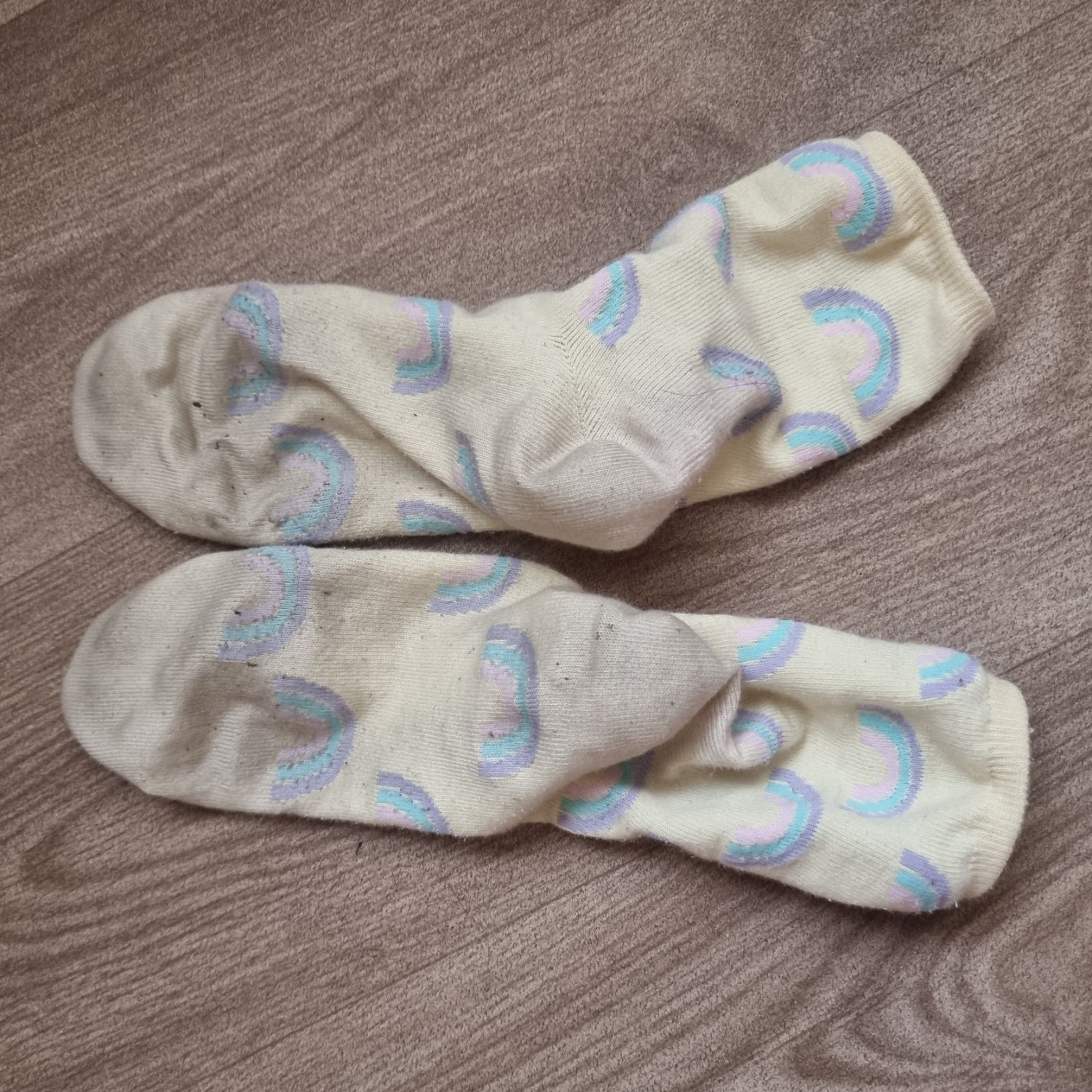 Worn Yellow Socks