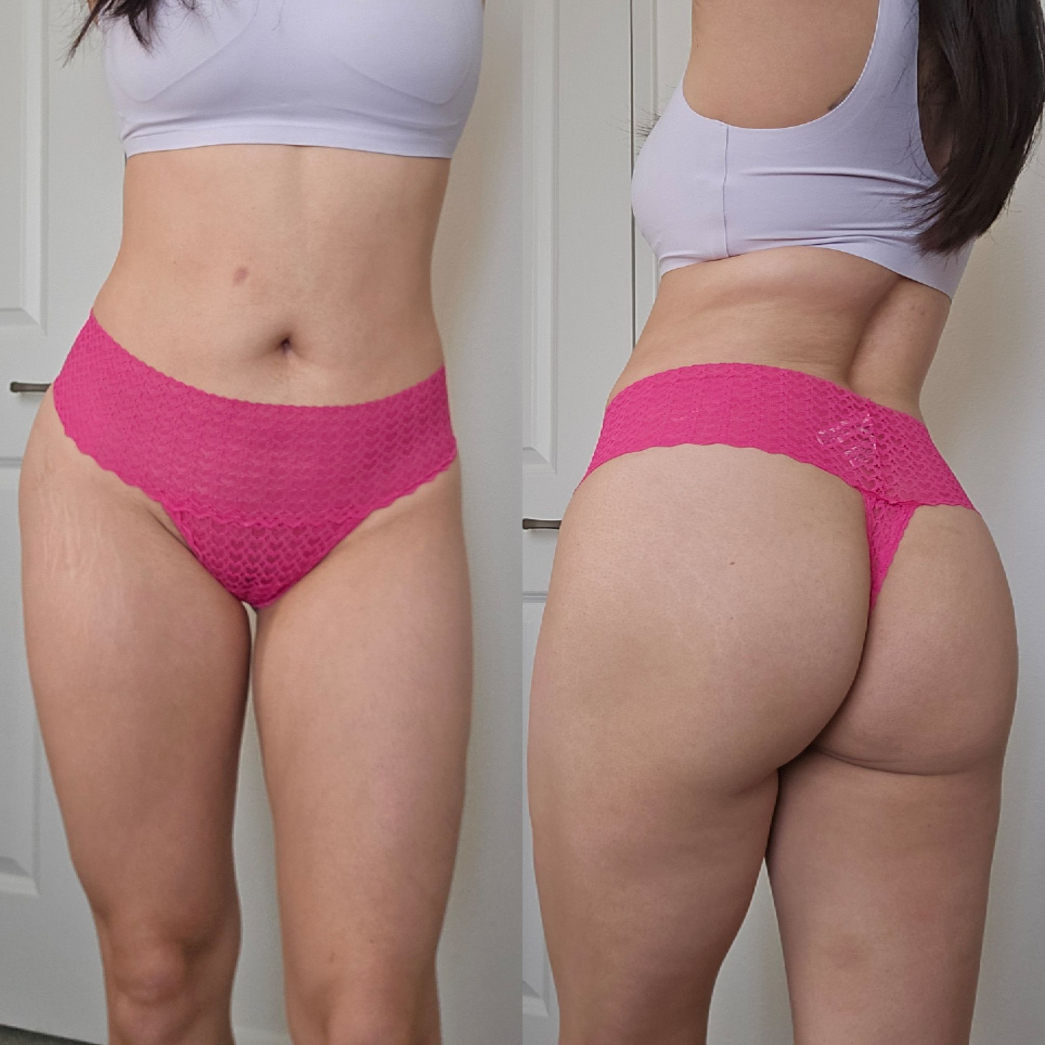 Pink Thick Band Thong