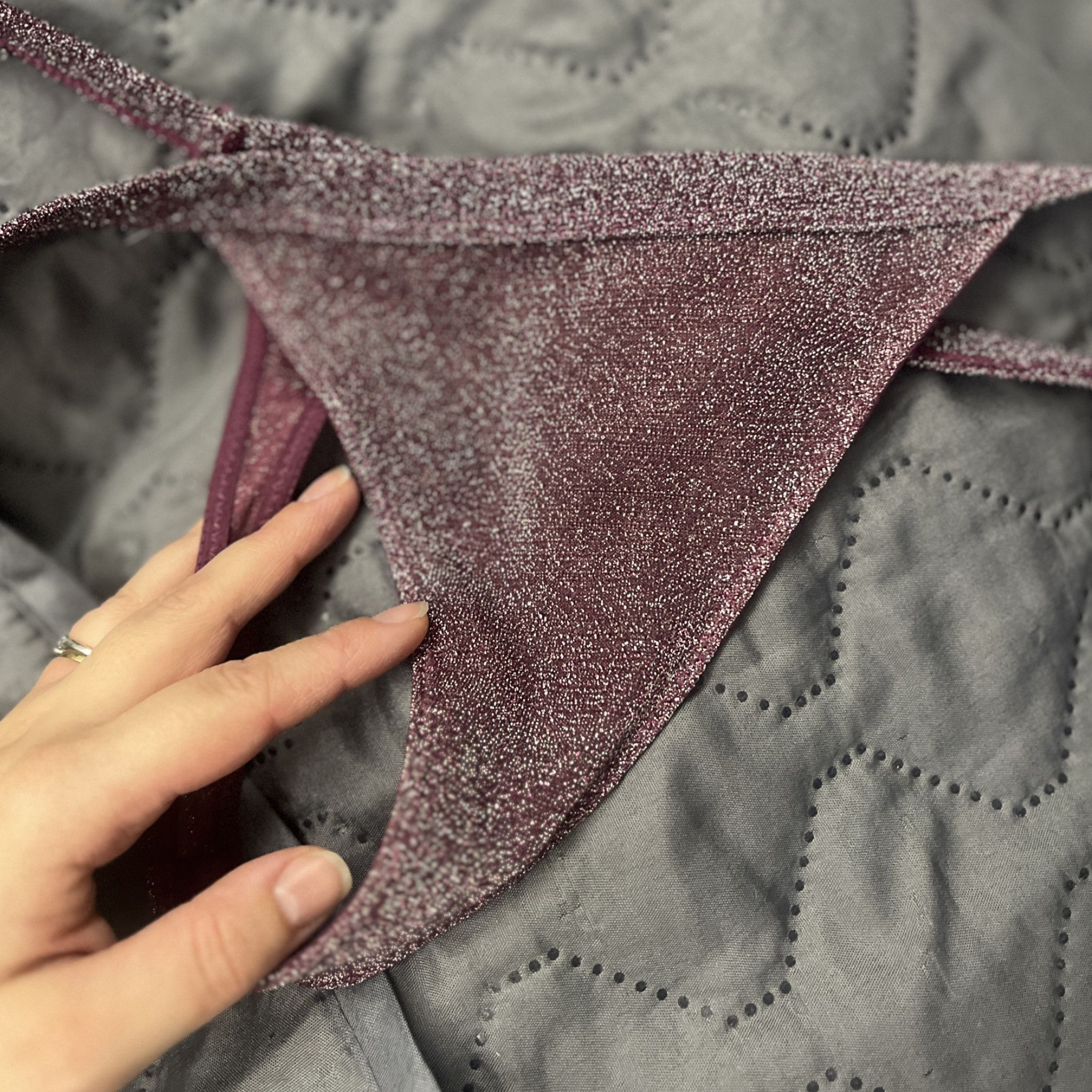 My glittery shiny panties