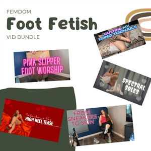 Femdom Foot Fetish Vid Bundle