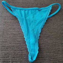 USED BLUE THONG