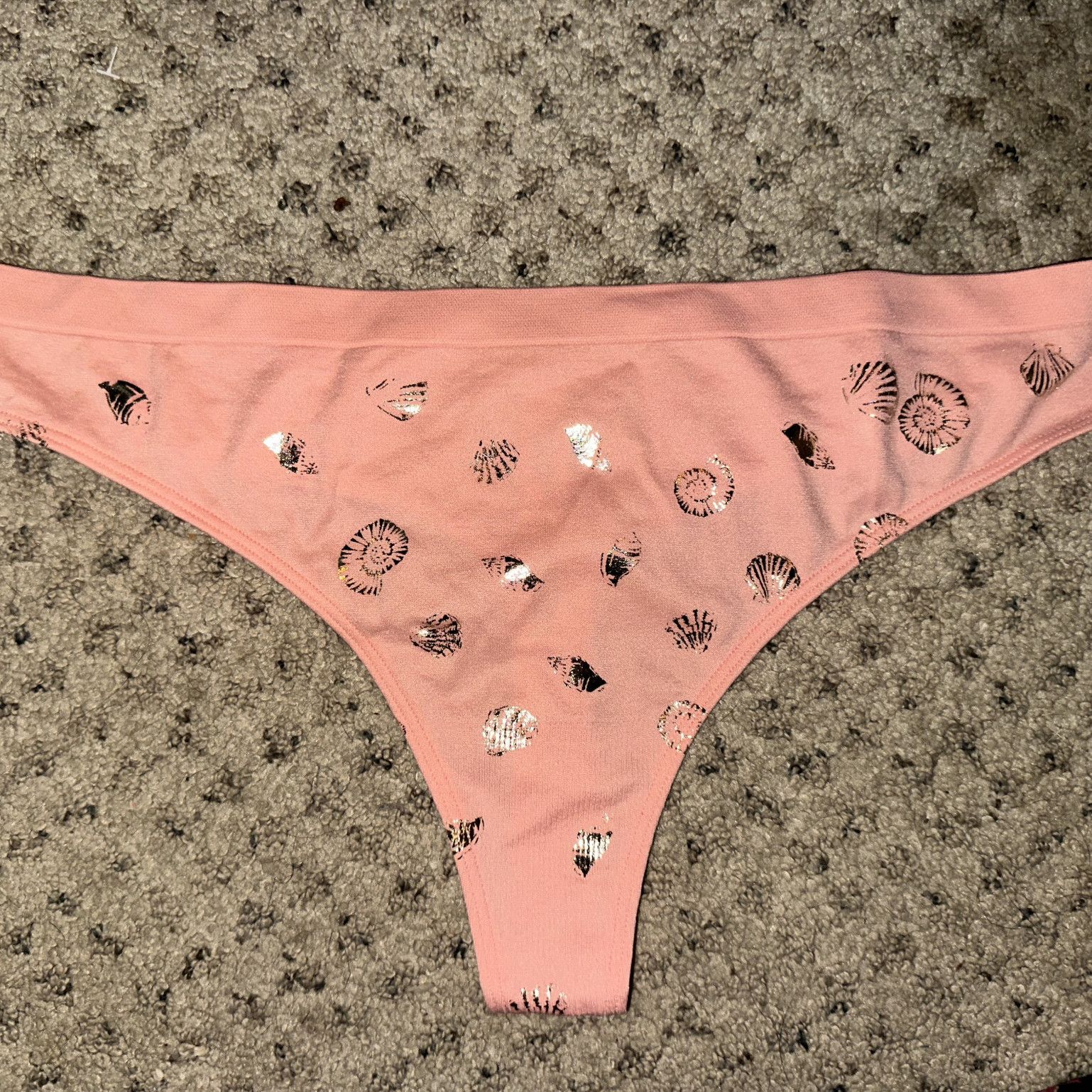 Seashell Spandex Thong
