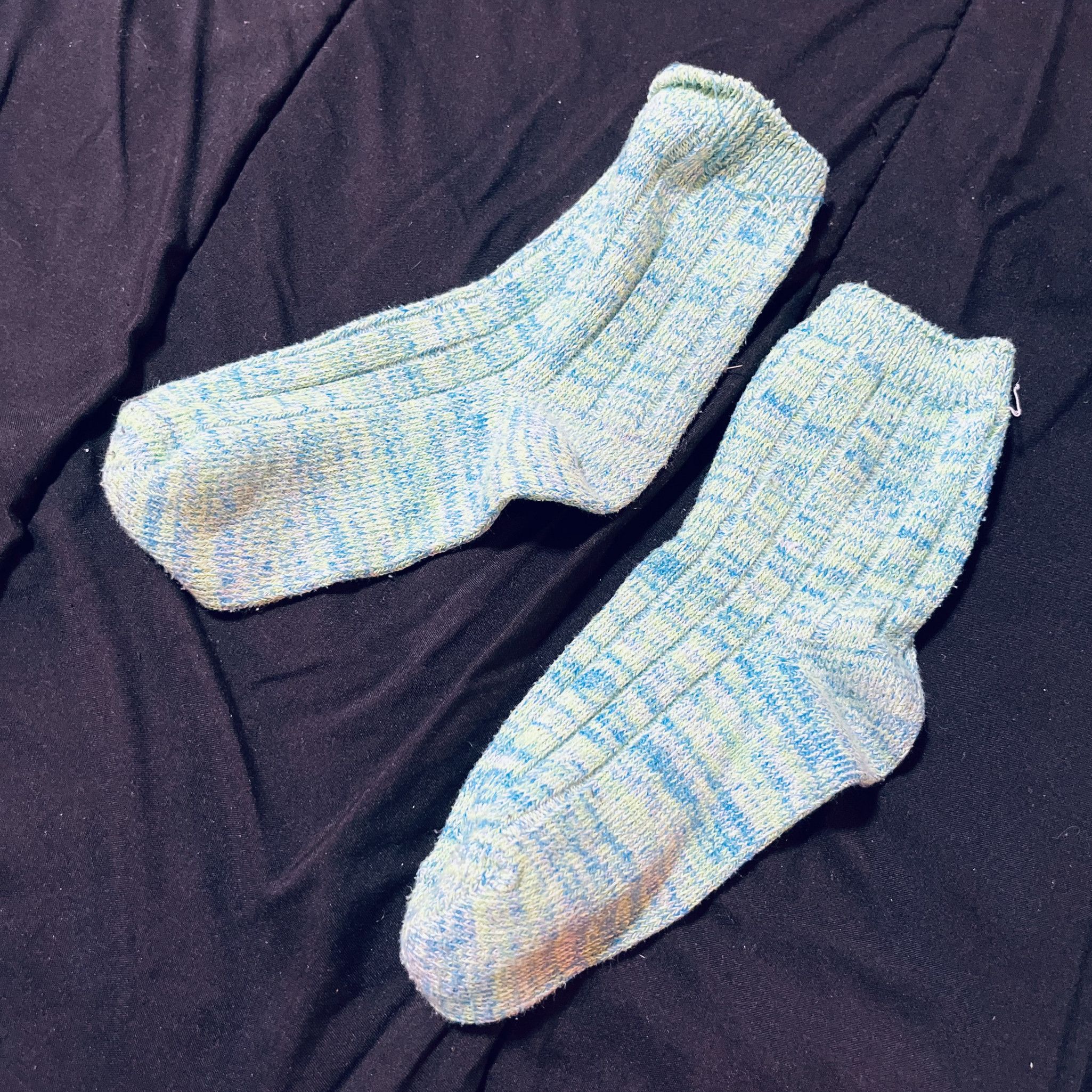 Cool tone knit socks