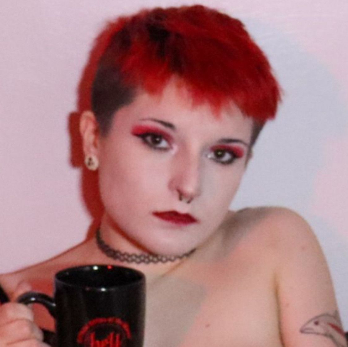 Satanic Lingerie and Purple Chucks Photo Bundle