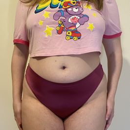 Red Microfiber V shapped