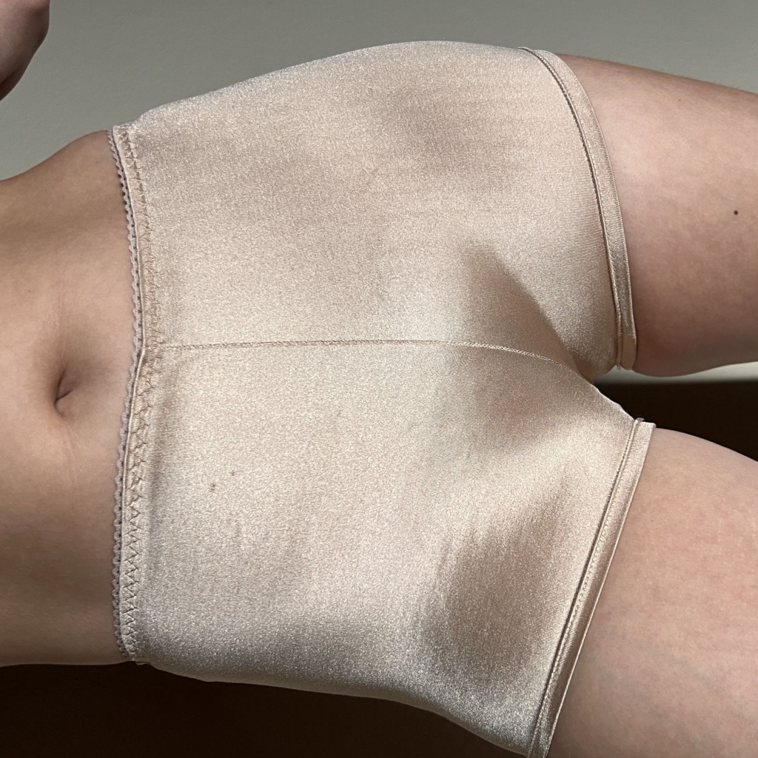 Gold Satin Boy Shorts