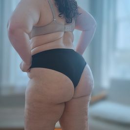 Worn Black Cotton Panties