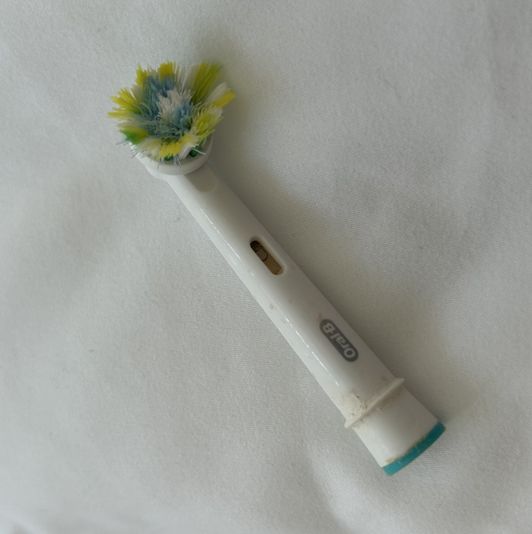 Disgusting well used toothbrush head