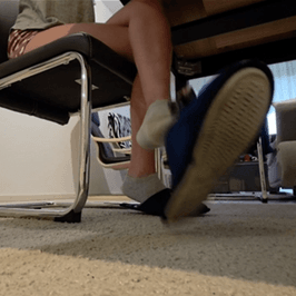 My girlfriend Plays with Her Slippers Part 1