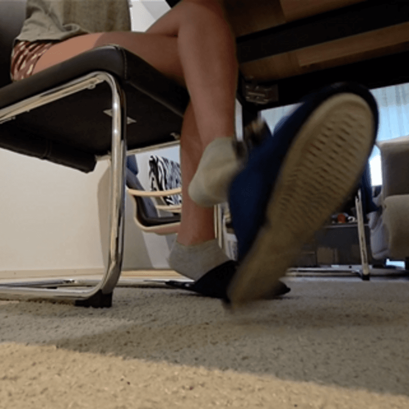 My girlfriend Plays with Her Slippers Part 1