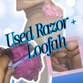 Used Razor  Loofah