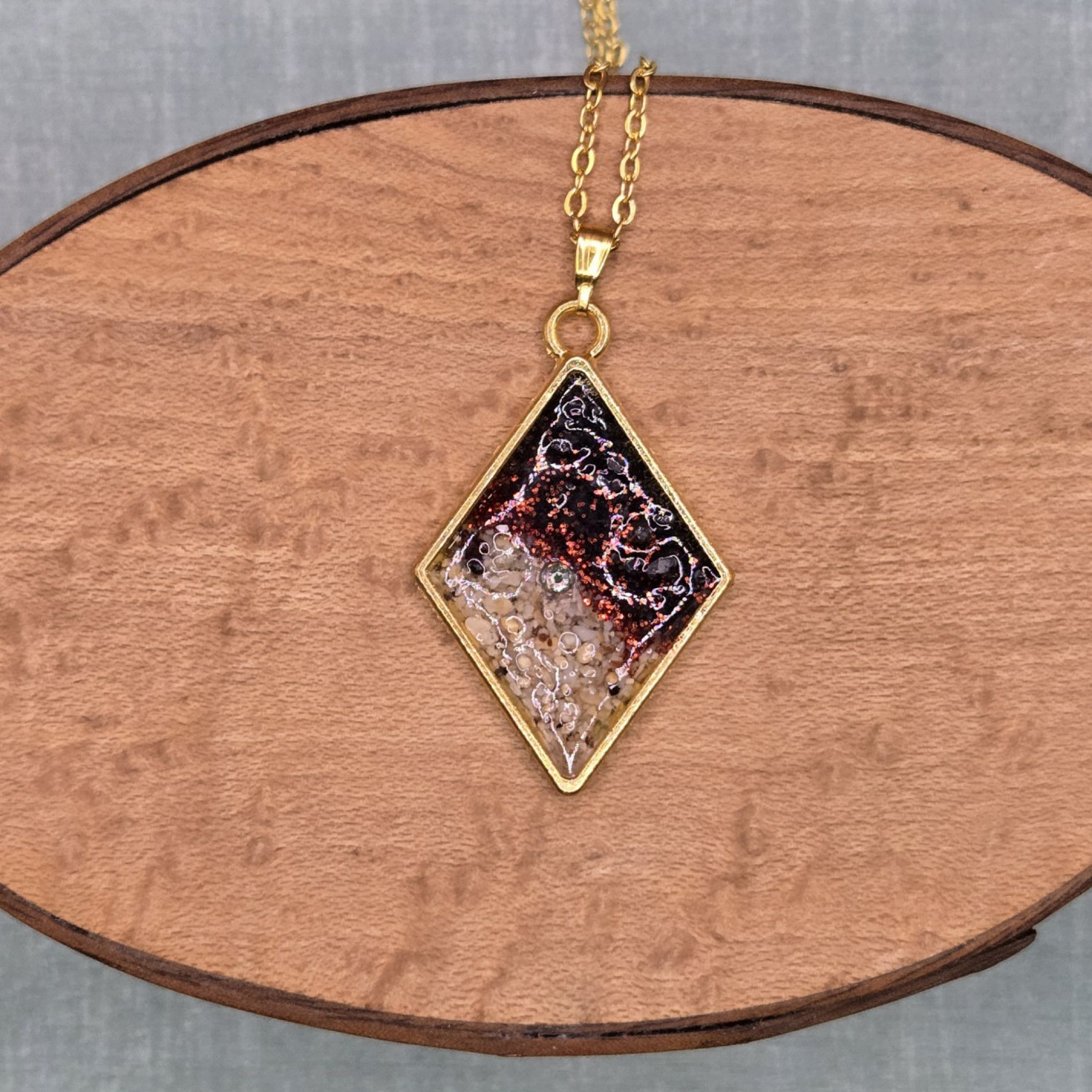 Small Diamond Shape Pendant