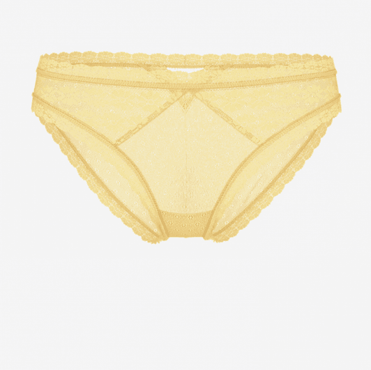 Used Yellow Floral Panty