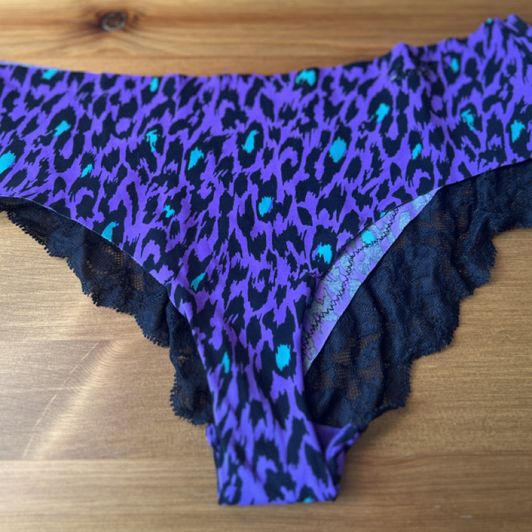 La Senza Silky Purple Leopard panties