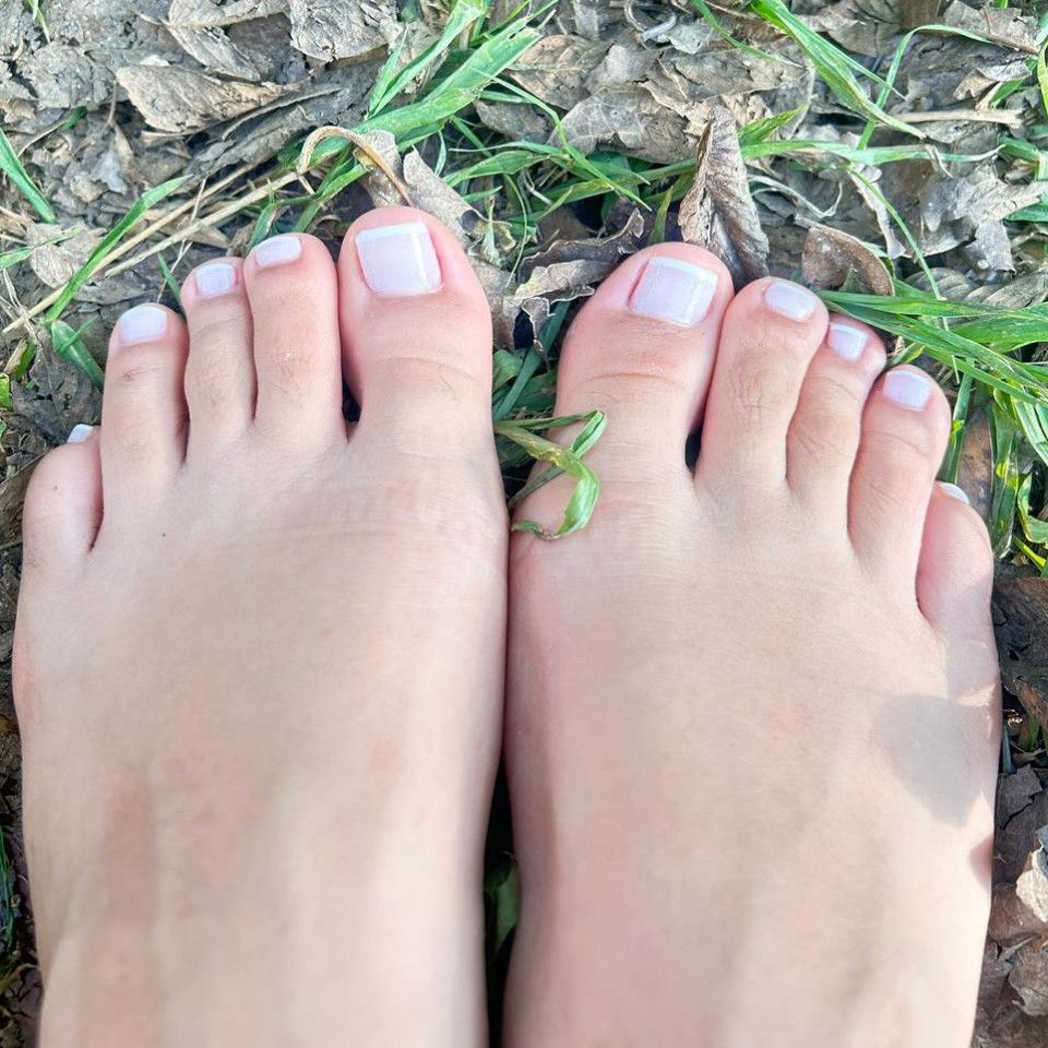 hands and feet outdoors