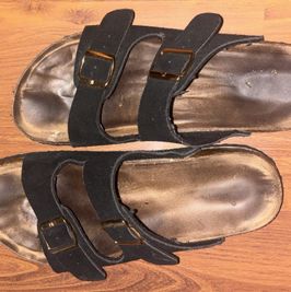Worn out sandals