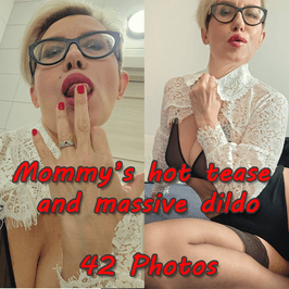 MILFs Hot Tease and Massive Dildo play 42 photos set