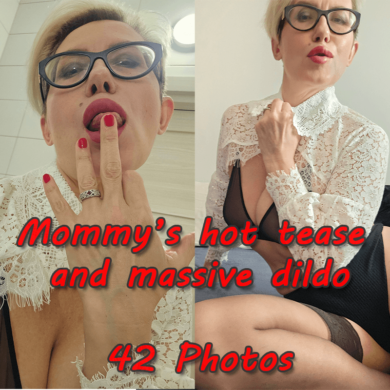 MILFs Hot Tease and Massive Dildo play 42 photos set
