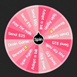 Findom Piggy Wheel Spin Drain