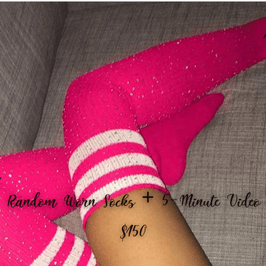 RANDOM WORN SOCKS AND 5 MINUTE VIDEO