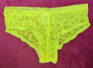 Neon Yellow Lace Panties
