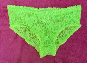 Neon Green Lace Panties