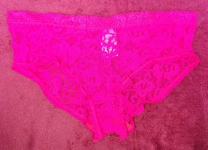 Hot Pink Lace Panties