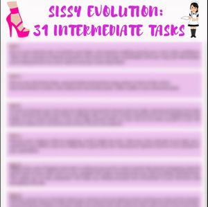 Sissy Evolution Calendar 31 Intermediate Tasks