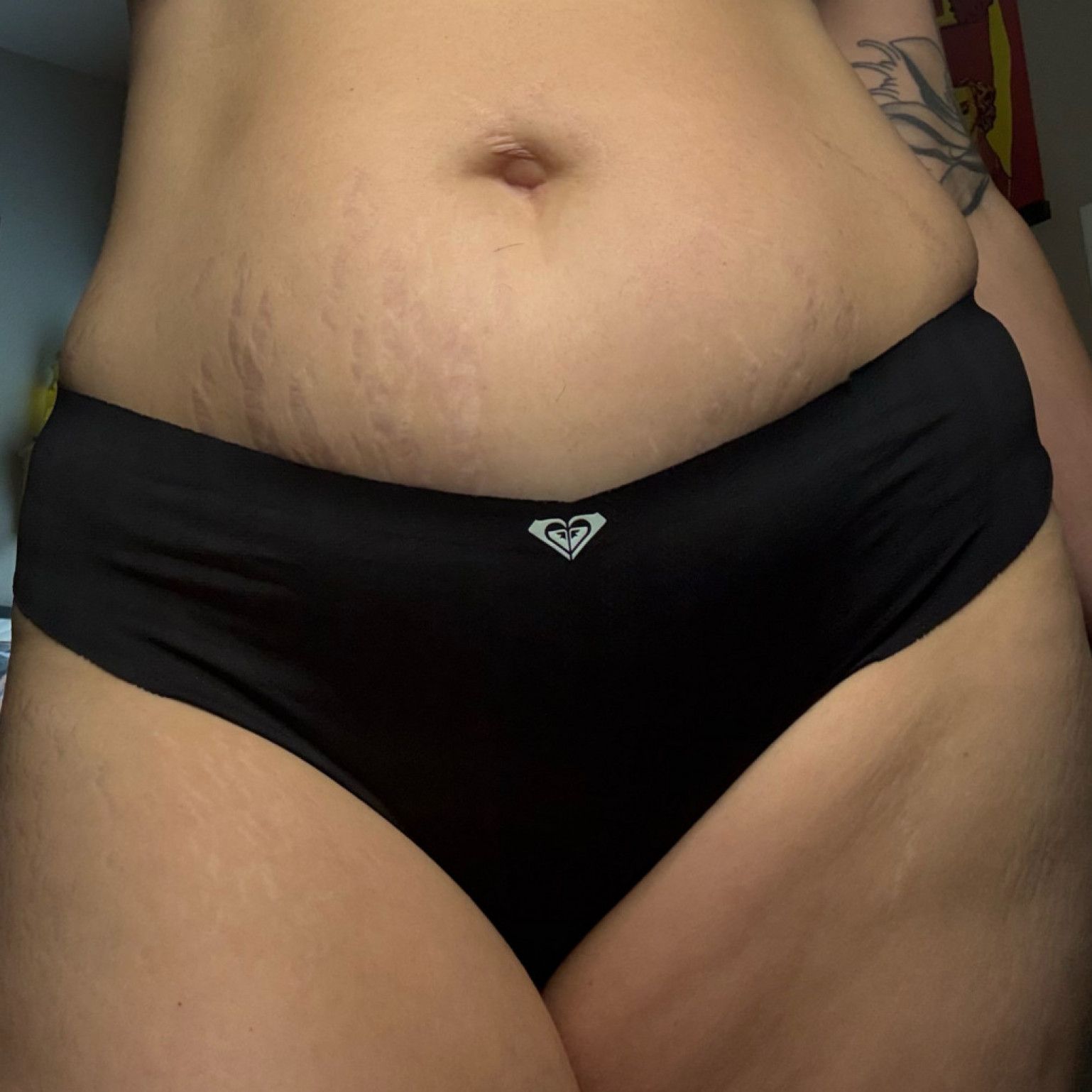 Black Roxy Cheeky Undies