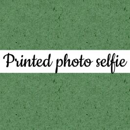Digitally printed selfie