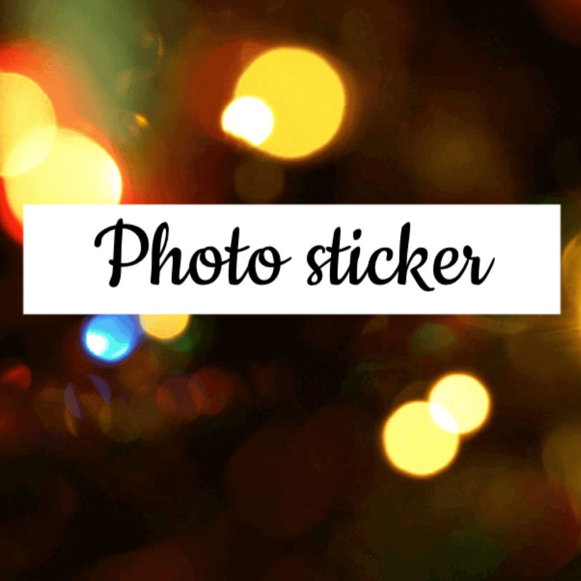 Photo sticker