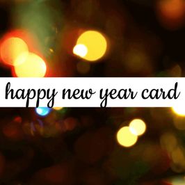 Handmade happy new year card